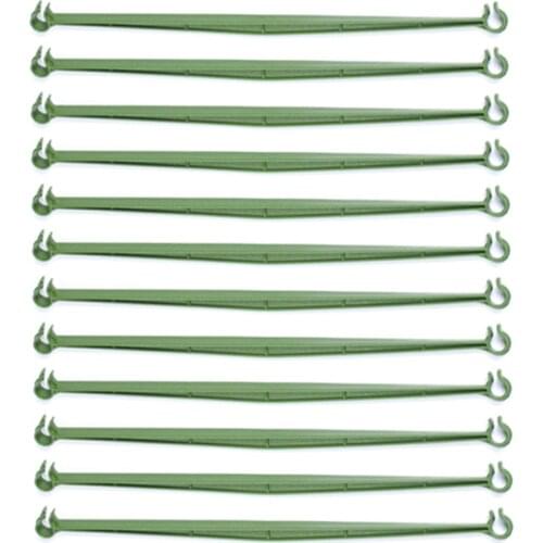Green Plants Support Connector Vegetable Stakes Buckle 12PCS Extendable Durable Plastic Space Saving Garden Trellis Connectors