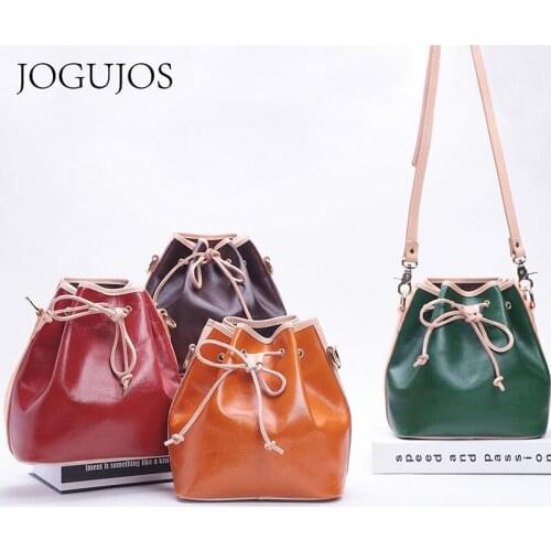 Han Edition Fashion Cowhide Tidal Flow l Contracted Fashion Retro Leather Casual Shoulder Bags Genuine Leather Women Handbag