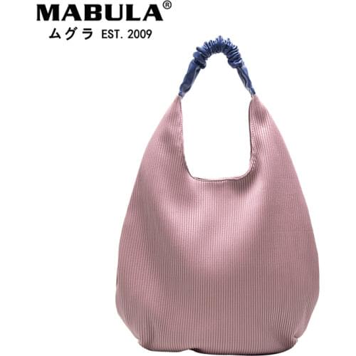 Ruched Hobo Bags for Women Vintage Faux Leather Purses and Handbags Large Stripe Shoulder Purse