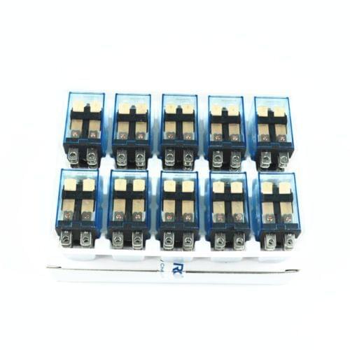 10Pcs DC24V 10A Coil Small relay 8PIN DPDT LY2N-J