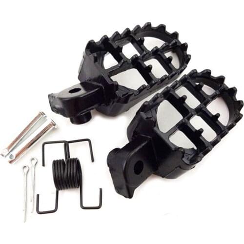 2 Black Aluminum Alloy Off-road Motorcycle Pedal Racing Style Motorcycle Retrofit Pedal General Foot Nail Pedal