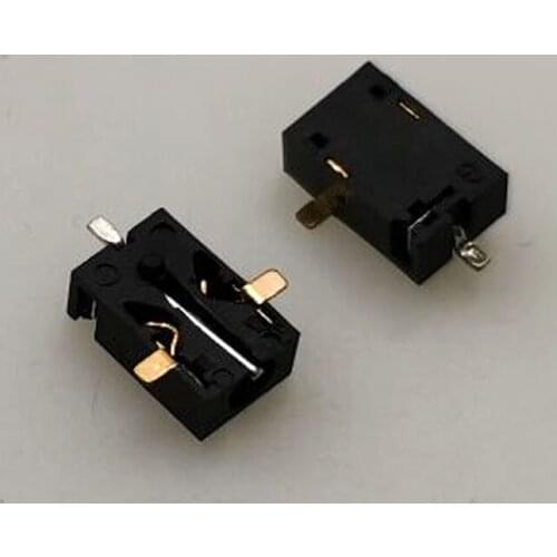 25pcs DC055 2.5*0.7MM DC Power Jack Socket Connector Tablet PC Charging port three gold plating SMT Feet