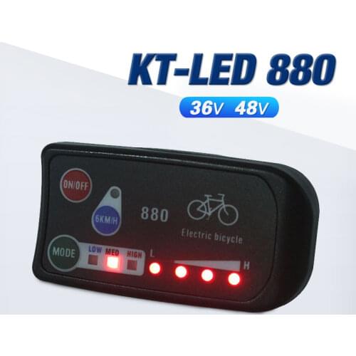 Free Shipping 36V 48V Electric Bicycle KT LED LED880 ebike Control Panel Display Electric Bike Parts for KT Controller