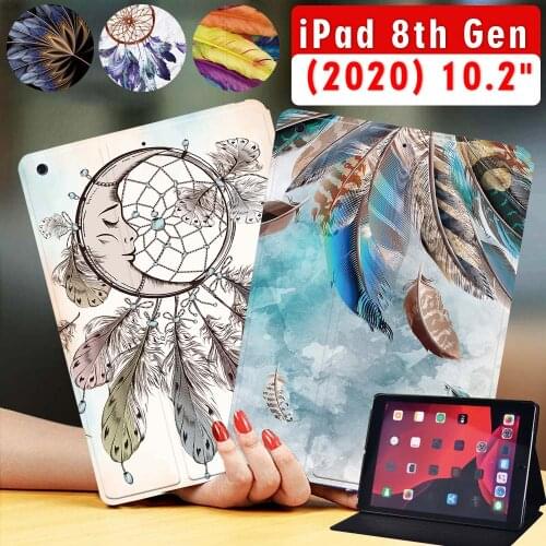 Tablet Case for Apple Ipad 8 2020 8th Gen 10.2 Inch Anti-Fall Cover Case + Free Stylus