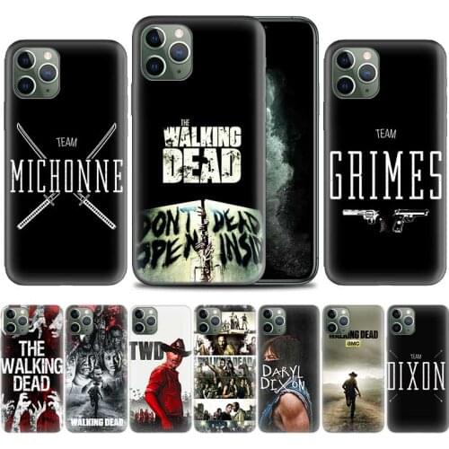 The Walking Dead TWD Case for Apple iPhone 11 Pro XS Max XR X 7 8 6 6S Plus 5 5S SE 12 Mini Soft TPU Phone Cover Coque