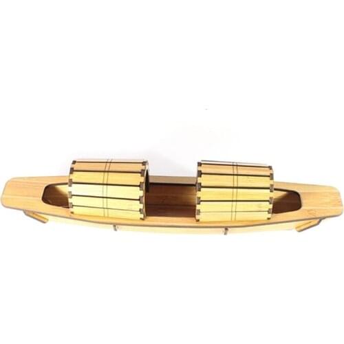 China Boat Wooden Assembly Simulation Model Ten Paddle Sailing Boat Model Kits DIY Puzzle Baby Kids Toys