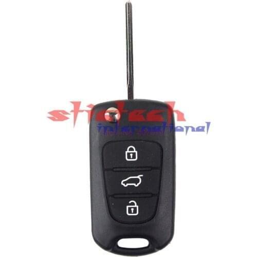 By DHL or Fedex 200pcs Universal 3 Buttons Flip Folding Key Shell Case For KIA K2 K5 Sportage Cerato Rio Remote Auto Accessories