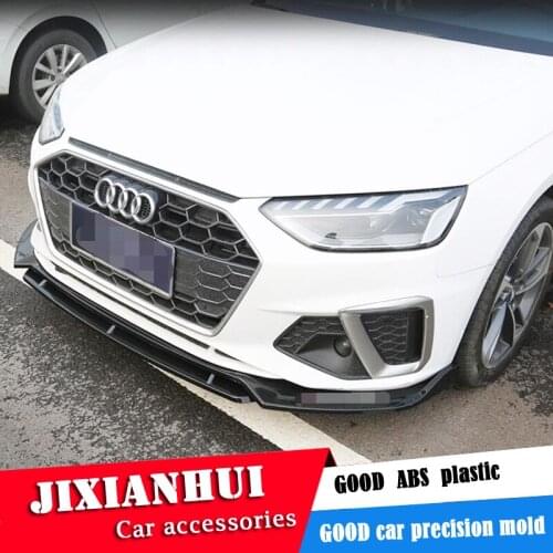 For Audi A4 Body kit spoiler 2020-2021 For Audi A4 Dynamic ABS Rear lip rear spoiler front Bumper Diffuser Bumpers Protector