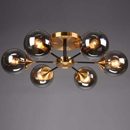 Nordic Style Classic Led Chandelier of Ceiling Black Gold Industrial Living Room Bedroom Home Decor Loft Interior Design Fixture