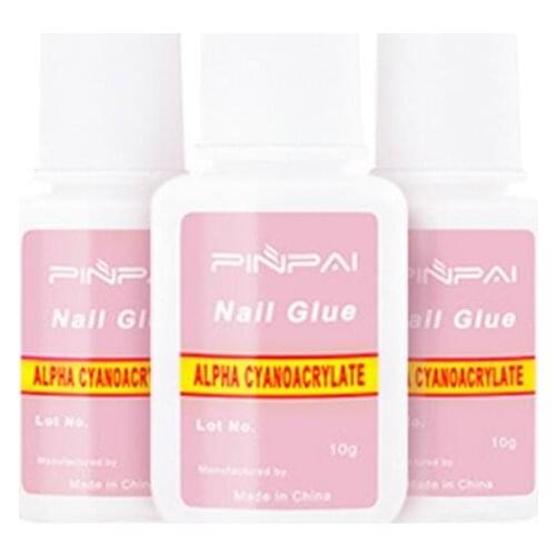 10pcs 10ml Star Nail Glue With Brush On Strong Adhesive Nail Gel Pro Nail Art Glue for Foil Sticker Nail Transfer Tips Adhesive