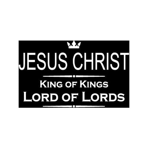 Hot JESUS CHRIST KING OF KINGS LORD OF LORDS Car Sticker Styling window Sunscreen Car Decorative KK Apply To Car Window window