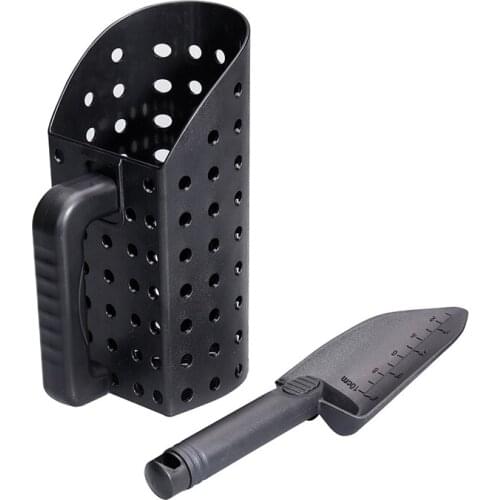 Black Metal Finder Accessory Set Sand Scoop Shovel Tool Set Metal Detection Treasure Hunts Tool Accessory
