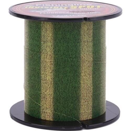 New 500M Camouflage Spots Braided Fishing Lines Super Strong Nylon Smooth Flourocarbon Coated Main Line Fish Wire