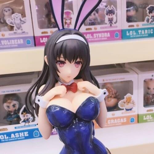 Japan Anime KASUMIGAOKA Bunny Action figure Bikini rabbit ears Utaha ver PVC 45cm model toy collection Bunny doll