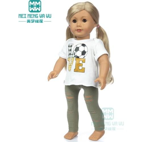 Clothes for dolls fits 43 cm toy new born doll 18inch American doll OG girl fashion Sportswear, casual suits