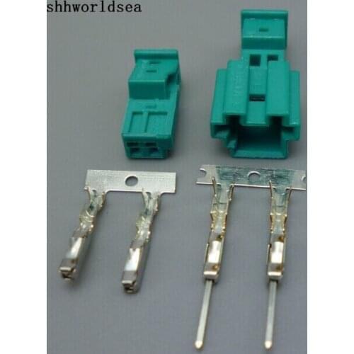 Shhworldsea 2 Pin Way Automobile Audio Modified Connector Ambient Light Tweeter Socket Plug For BMW Cars