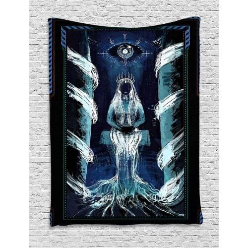 Simsant Tarot Constellation Tapestry Psychedelic Myth Divination Wall Hanging Tapestries for Living Room Bedroom Home Decor