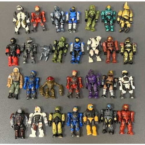 Mega Bloks Construx Halo UNSC Spartan Master Chief Building Blocks Construction Figures Military Army Toys Collectible Model