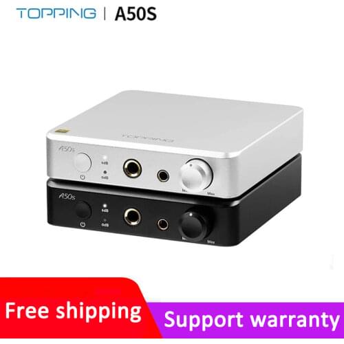 Topping A50s Balanced Headphone Amplifier Preamplifier single-end 6.35mm SE Headphone Amplifier 4.4mm balanced output 20ohm