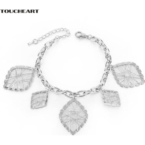 TOUCHEART Handmade Romantic Retro Gold Leaf Bracelets & Bangles For Women Couple Jewelry Adjustable Bracelet Pulseira Sbr160109