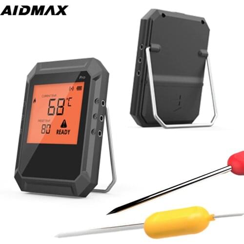 AidMax PRO02 High Precision Meat Food Steak Thermometer Wireless Digital Bluetooth Beef Thermometer For Candy Milk Coffee Water