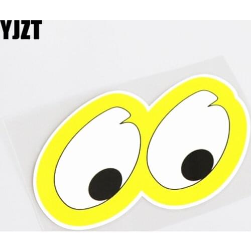 YJZT 14.5CM*8.8CM Funny Animal Eye Of Car-styling Car Sticker Decal PVC Decoration 13-0497