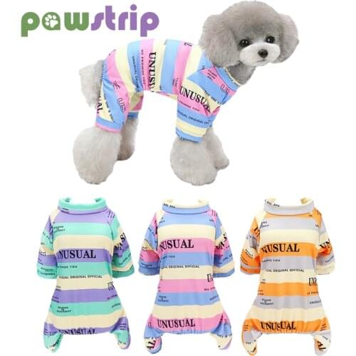 S-XXL Cartoon Printing Dog Jumpsuit Spring Summer Pet Dog Clothes Chihuahua Dogs Pajama Puppy Household Clothing Ropa Para Pereo