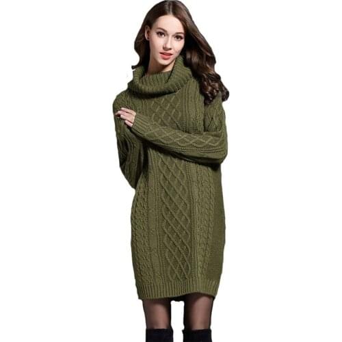 Womans Sexy Long Sweater Dress Winter Bohemian Elegant Vintage Keep Warm Dresses Casual Clothes 2020 Fashion Oversized Clothing