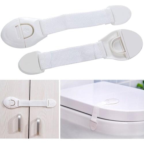 1/10/20 Pcs Baby Locks Multifunction Adhesive Safety Latches Door Infant Cupboard Cabinet Fridge Drawer Child White Locks Hot