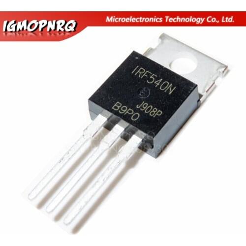 10pcs IRF540N IRF540 IRF540NPBF MOSFET MOSFT 100V 33A 44mOhm 47.3nC TO-220 new original