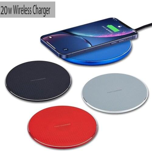 20W Wireless Charging Pad for iPhone 12 11 X 8,Qi Fast Wireless Charger for Apple iWatch Samsung Galaxy, Wireless charging stand