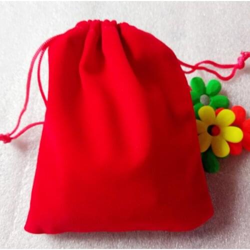 1000pcs 7x9cm Jewelry Bags Pouch Velvet Bags Jewellery Pouches Gift Bag For Christmas/wedding Flannel Drawstring Packaging Bag