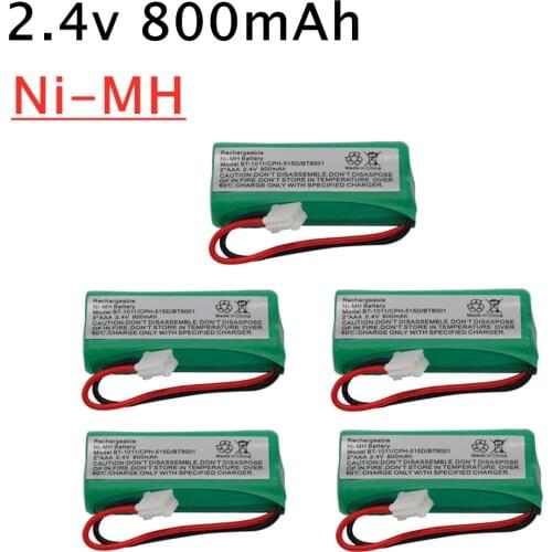 2.4V 800mAh Ni-MH Cordless Phone Rechargeable Battery for Uniden BT-1011 BT-1018 BT1011 BT1018 BT8001 BT-694 CPH-515D