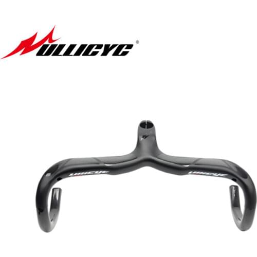 2019 High Quality Full Carbon Road Bike Handlebar Bicycle Handle Bar Integrated Ultralight 28.6mm Stems 3K Black Matt and Gloss