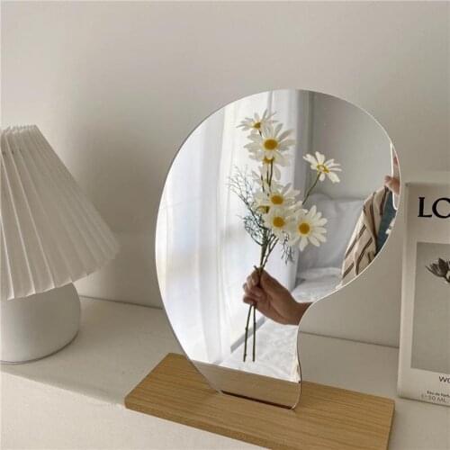 Dressing Ins Acrylic Mirrors Irregular Cosmetic Makeup Mirror for Women