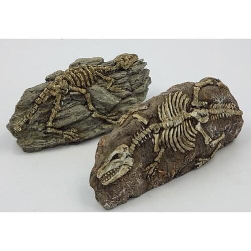1pcs Aquarium Dinosaur Skull Resin Fish Tank Ornament Reptile Tank Fish Tank Aquarium Decoration