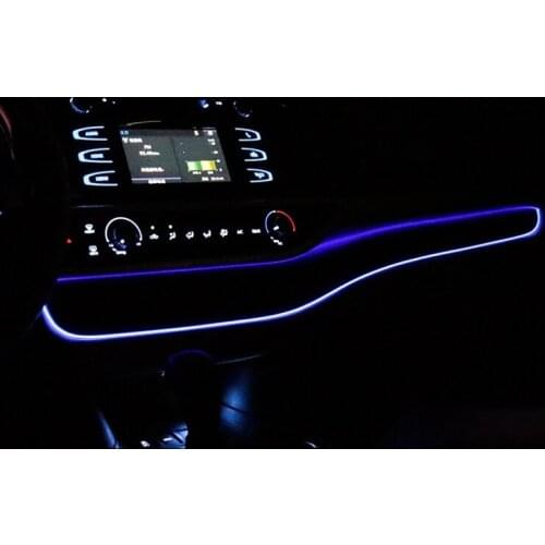 Car Blue LED Central Control Instrument Panel Ambient Light for Toyota Highlander 2013 2014 2015 2016 2017 2018 2019