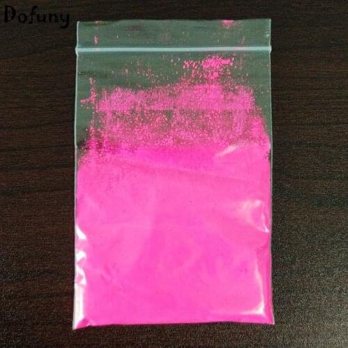 Shiny under UV lights)10gr Pink Color Fluorescent Powder phosphor Pigment for Paint Printing Soap Neon powder Nail Art Polish