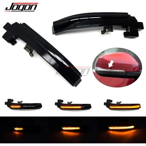 Black For Volvo V40 CC II V60 S60 2011-2018 S80 V70 III Car LED Dynamic Turn Signal Light Side Mirror Blinker Indicator Lamp