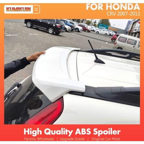 For Honda CRV CR-V 2011 With Light Spoiler ABS Plastic Rear Trunk Wing Spoiler Car Parts For Honda CRV 2007 2008 2009 2010 2011