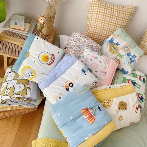 Childrens Air-conditioning Quilt Cartoon Childlike Wide-sided Quilt Summer Milk Cotton Cool Quilt Kindergarten Baby Bedding