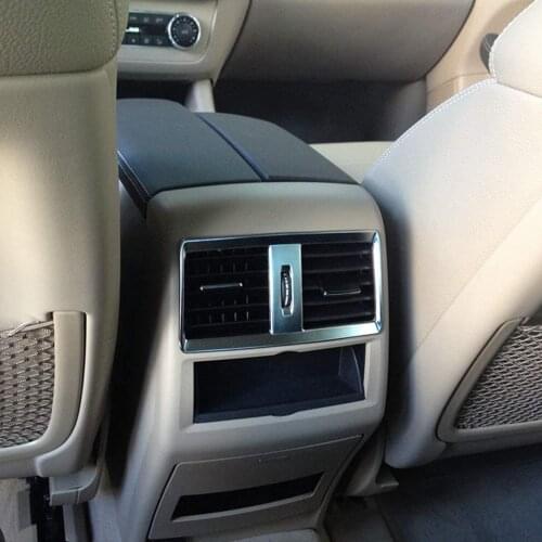 For Mercedes Benz GLE GLS 2015-2017 W164 X164 ML GL 2013-2016 ABS Chrome Plastic Air Conditioning Outlet Vent Cover Trim