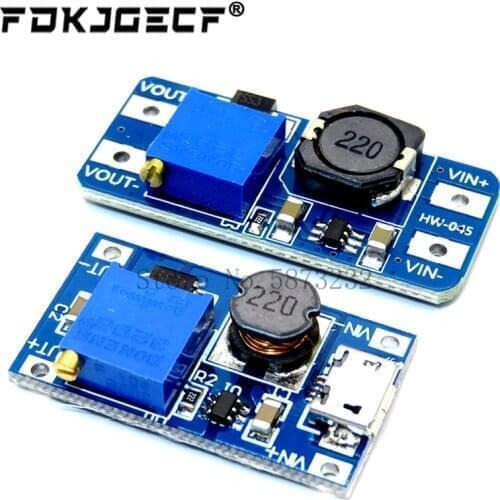 10pcs MT3608 Micro DC-DC Step Up Converter Booster Power Supply Module Boost Step-up Board MAX output 28V 2A for arduino