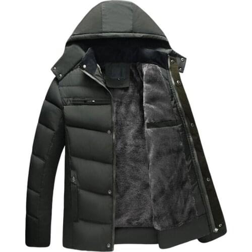 Men Thicken Velvet Jacket New Autumn Winter Windproof Hooded Thick Warm Military Jackets Man Fleece Outwear Hot Coats Jaqueta