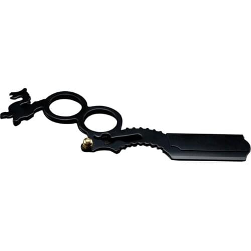 Men Stainless Steel Straight Barber Edge Safety Razors Beard Shaving Knife Hair Removal Tools