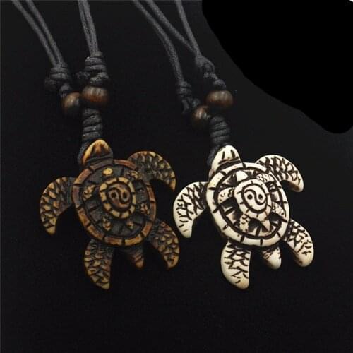 New Imitation yak bones carving Child & Mother turtles surfer necklace for Childrens gift Tai Chi tortoise choker MN601