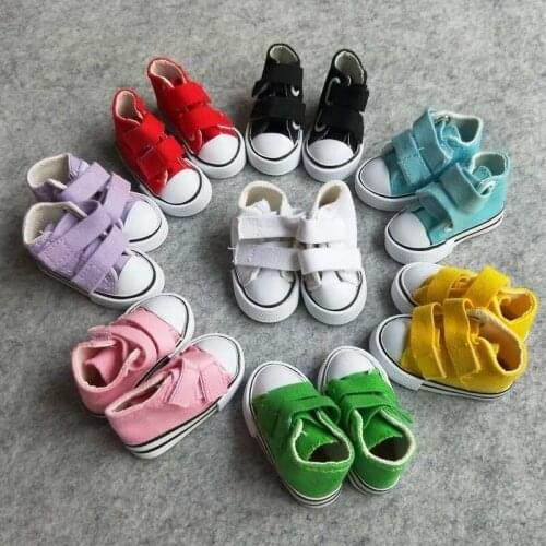 50Pairs/lot New 7.5CM Canvas Dolls Shoes For BJD Dolls