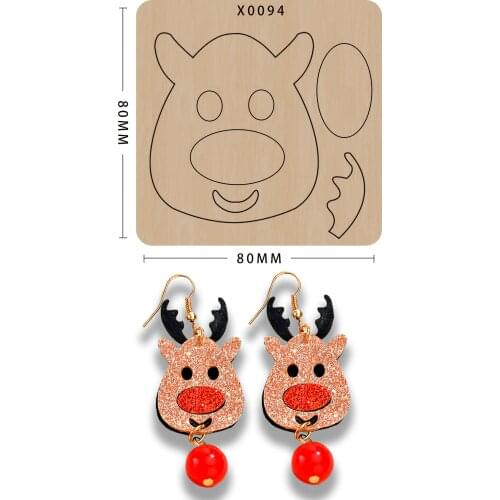 New Design Scrapbook Cut earring wood moulds die cut Making Decor Supplies Dies Template