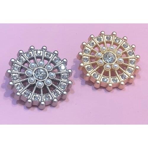 25MM 50pcs/lots round Openwork pattern refined retro metal classical buttons palace style jacket suit coat buttoned JG1520