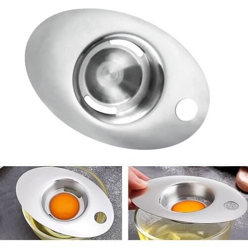 Stainless Steel Egg Separator Egg White Yolk Divider Egg Filter Kitchen Tool Kitchen Cooking Gadget Sieve Tool With Gift Box